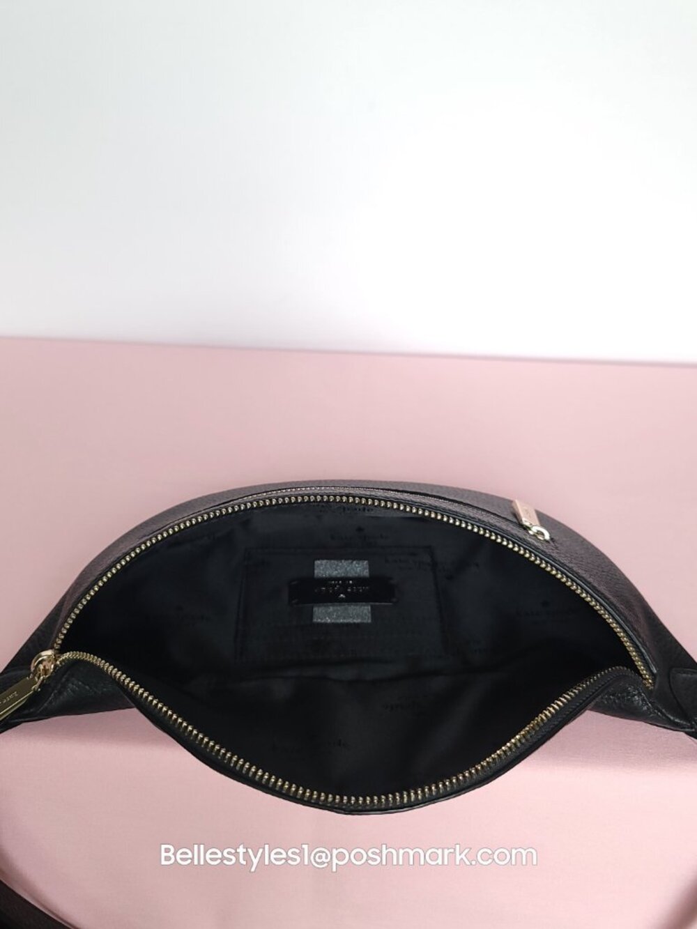 KATE SPADE Leila BELT Bag in Pebbled Leather – Black color⭐ - Picture 13 of 15